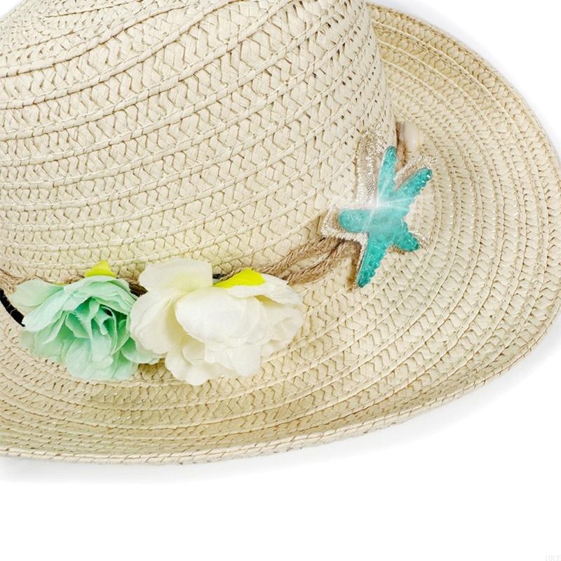 Cowboy Hat Straw - Cappello da sole in paglia regolabile