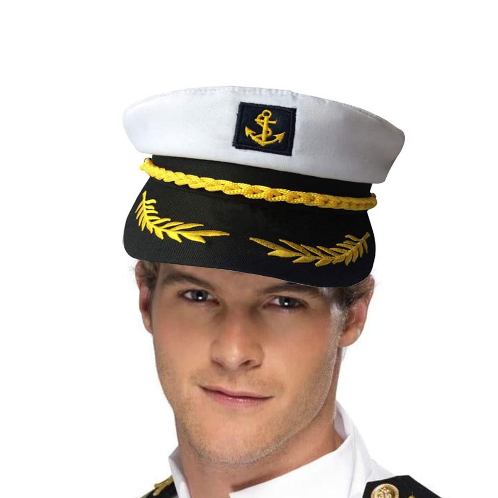 Snapback Hat Flat - Cappello da Capitano di Yacht per