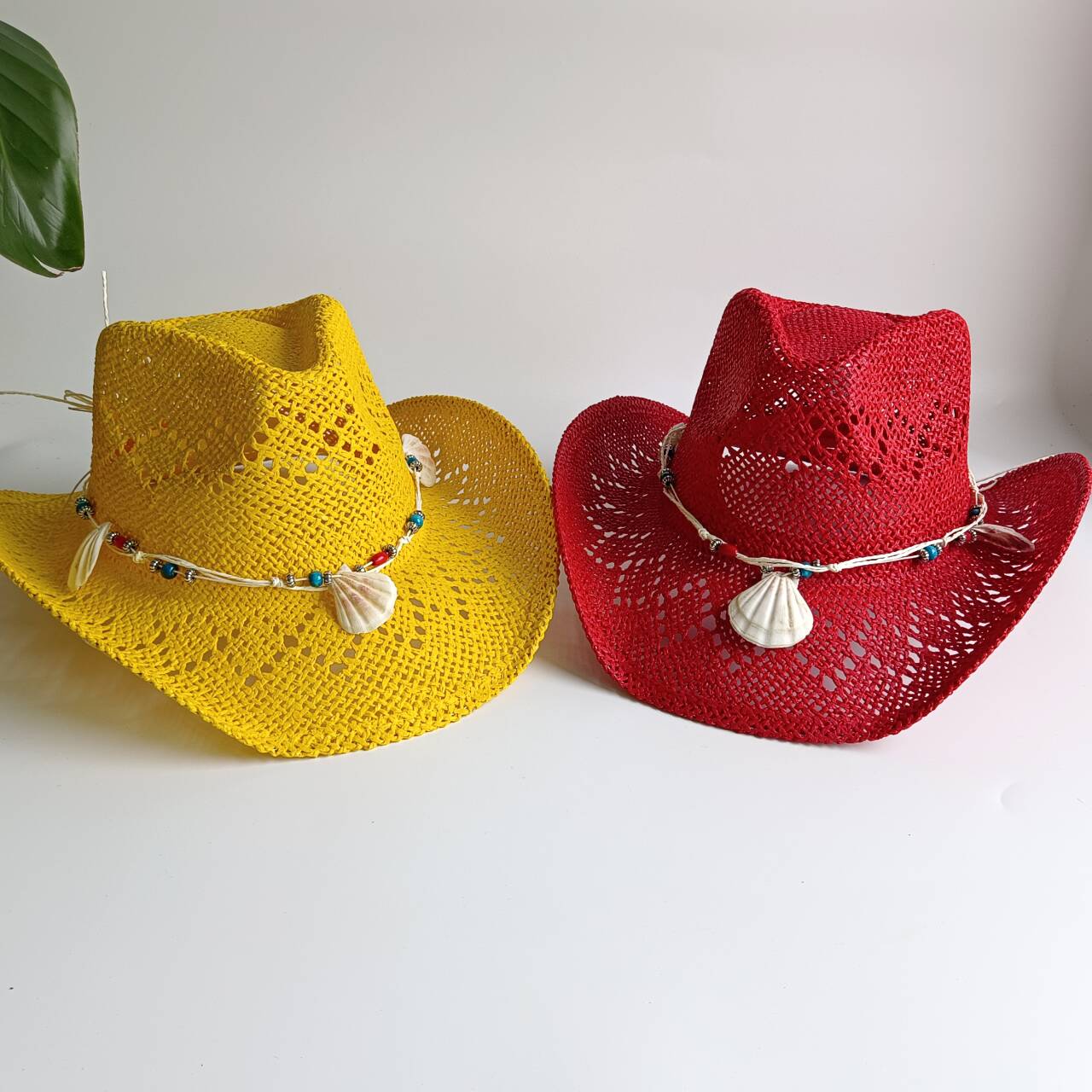 Cowboy Hat Straw - Cappelli di paglia da cowboy giallo