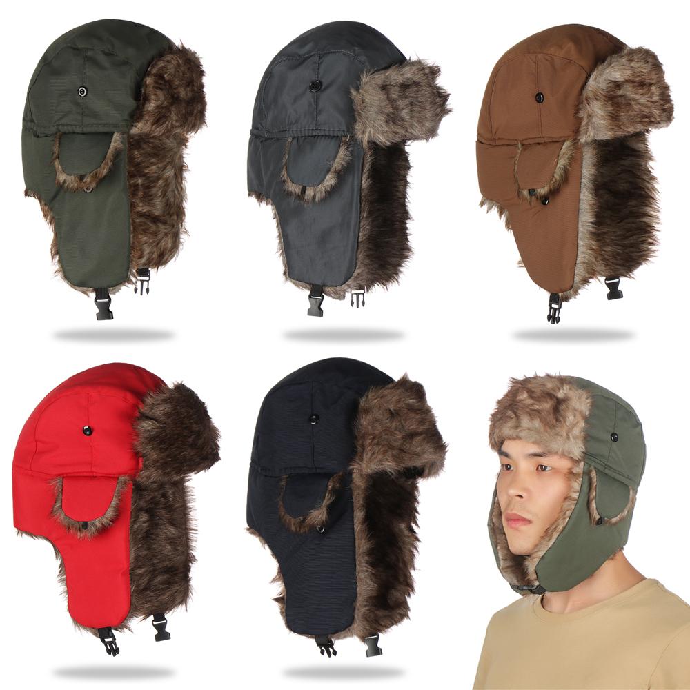 Trapper Hat Ear Flap - Caldo inverno pelliccia paraorecchie cappello da