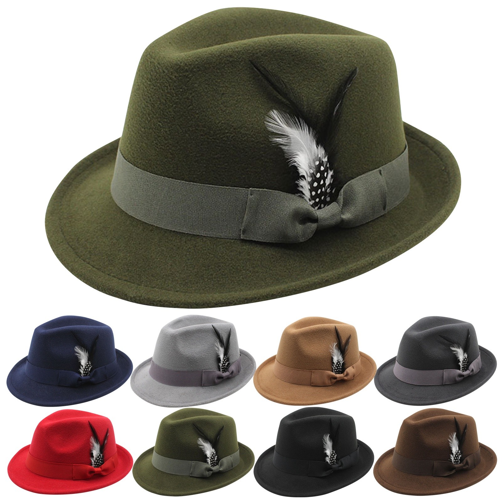 Fedora Hat Wool - Cappello Fedora vintage Cappello a cilindro