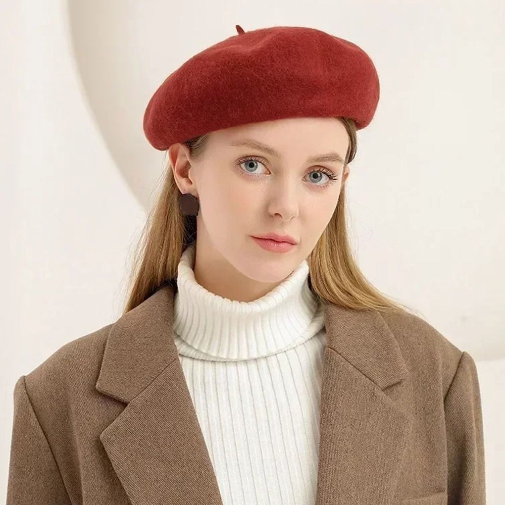Beret French Wool - Berretto di Lana Invernale alla Moda,
