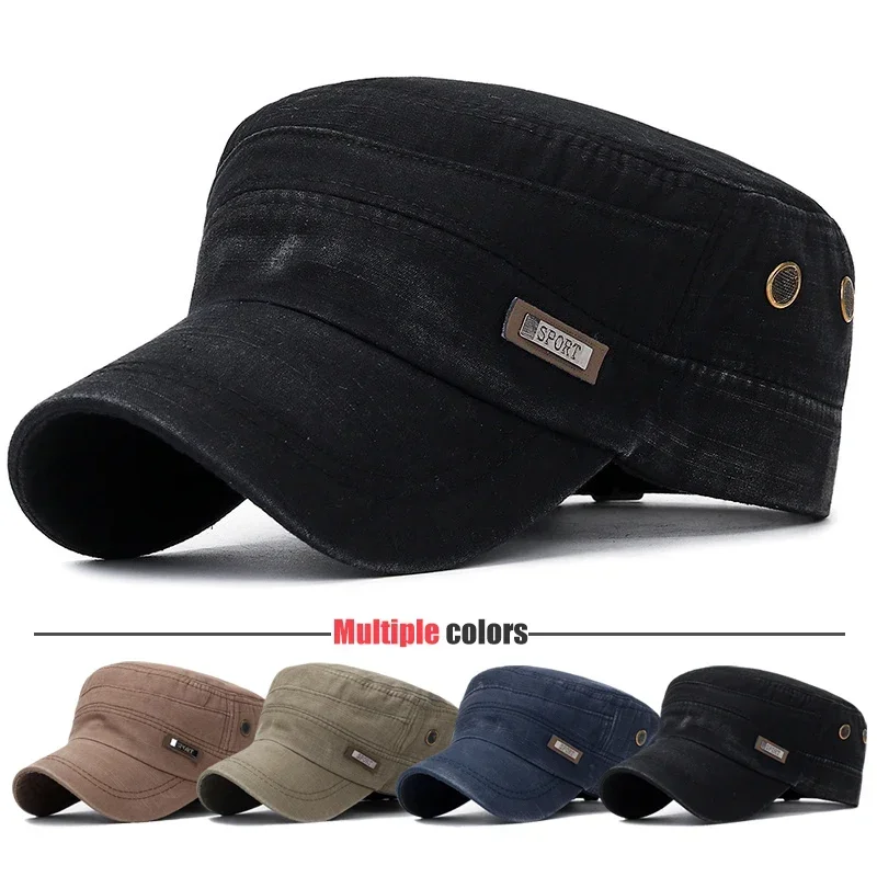 Snapback Hat Flat - Berretto piatto da cadetto militare Abbigliamento