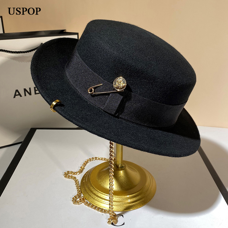 USPOP New Winter Hats Women Bl - Fedora Hat Wool recensione e prezzo