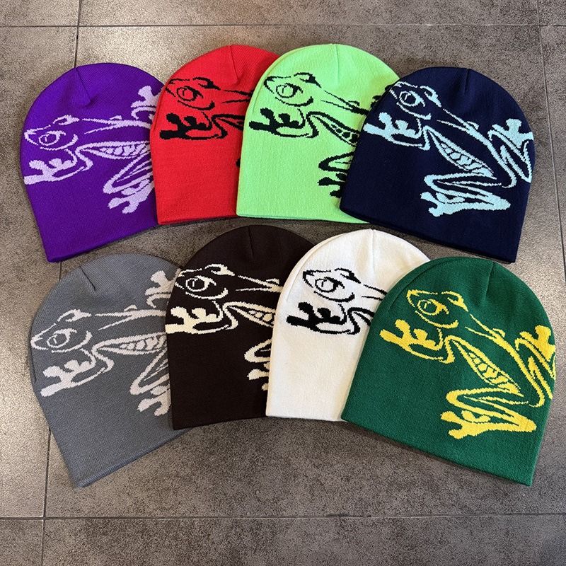 Berretto con stampa rana ad al - Beanie Cuffed Knit recensione e prezzo