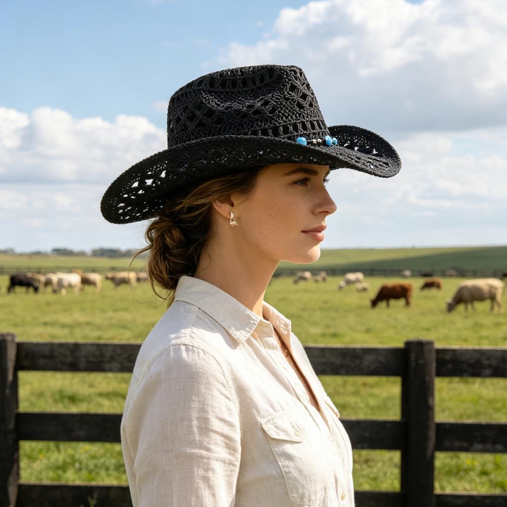 Cappello da cowboy a tesa larg - Cowboy Hat Straw recensione e prezzo